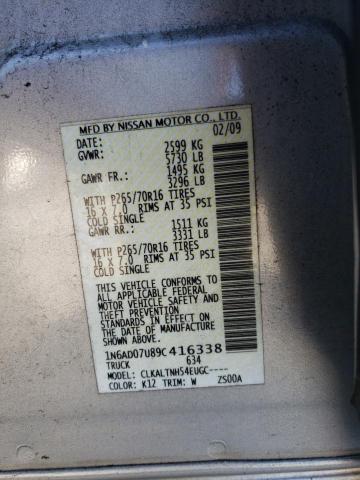 Photo 10 from auction – 2009 NISSAN FRONTIER C with VIN 1N6AD07U89C416338
