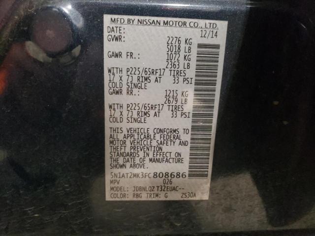 Photo 10 from auction – 2015 NISSAN ROGUE S with VIN 5N1AT2MK3FC808686