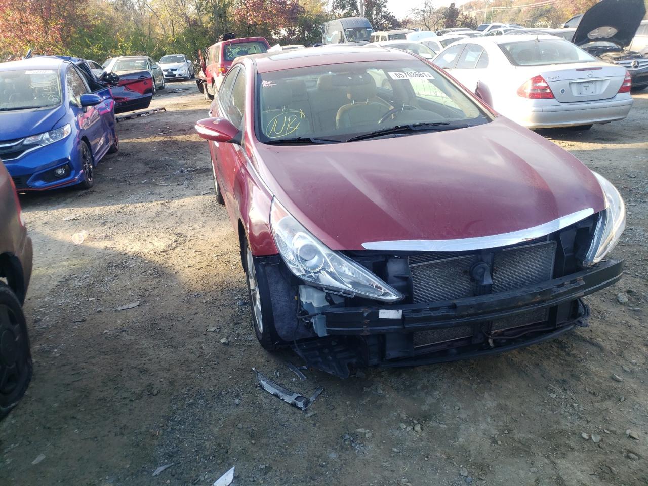 HYUNDAI SONATA SE 2011 with VIN 5NPEC4ACXBH277161 - Photo from auction