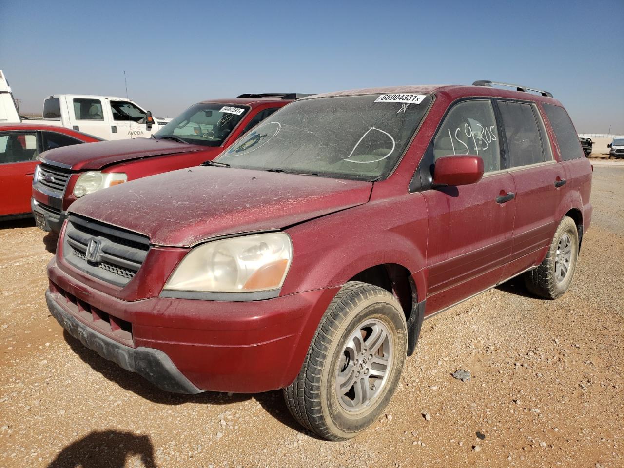Photo 2 from auction – 2004 HONDA PILOT EX with VIN 2HKYF18474H558919