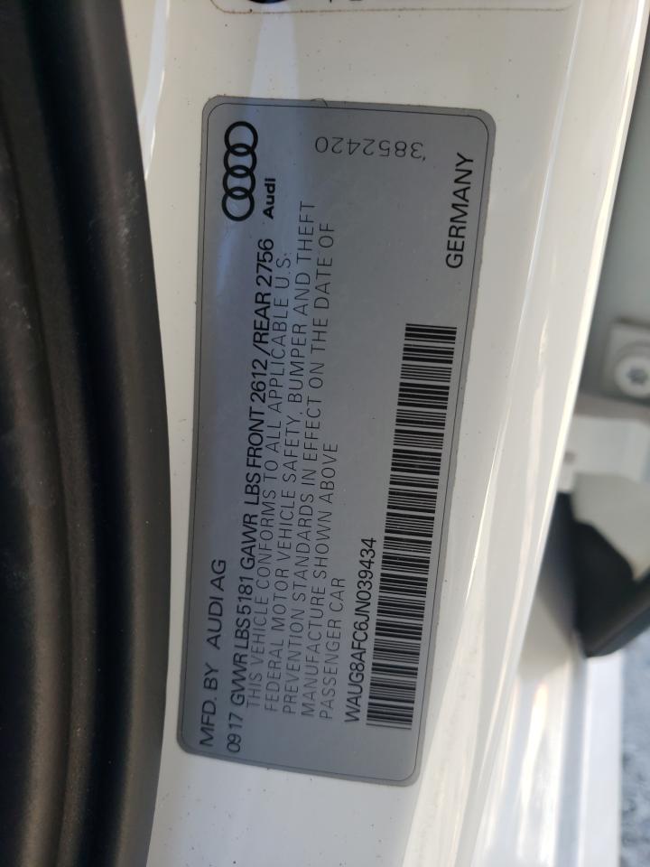 Photo 10 from auction – 2018 AUDI A6 PREMIUM with VIN WAUG8AFC6JN039434