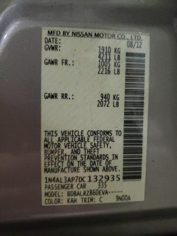 Photo 10 from auction – 2013 NISSAN ALTIMA 2.5 with VIN 1N4AL3AP7DC132935