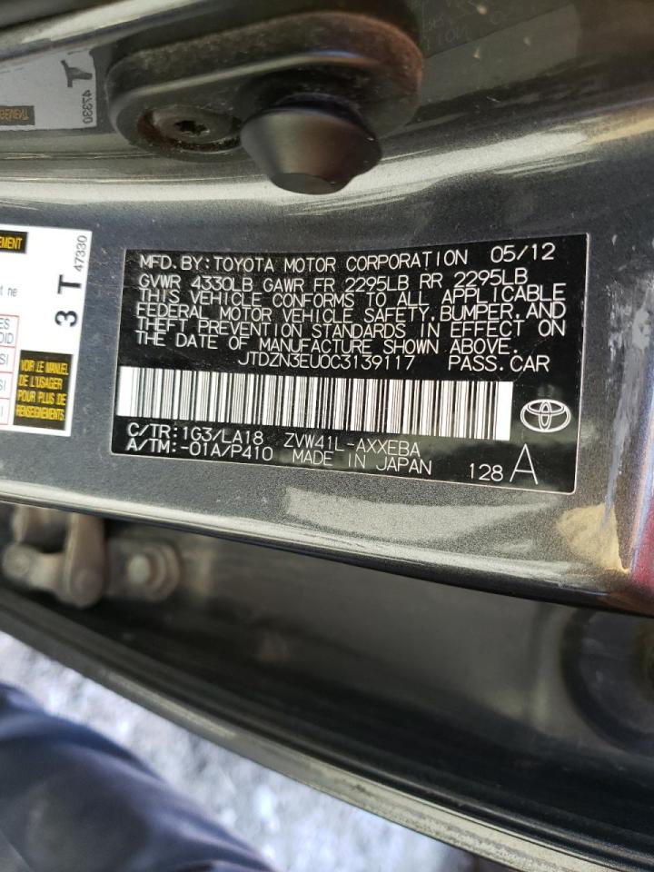 Photo 10 from auction – 2012 TOYOTA PRIUS V with VIN JTDZN3EU0C3139117