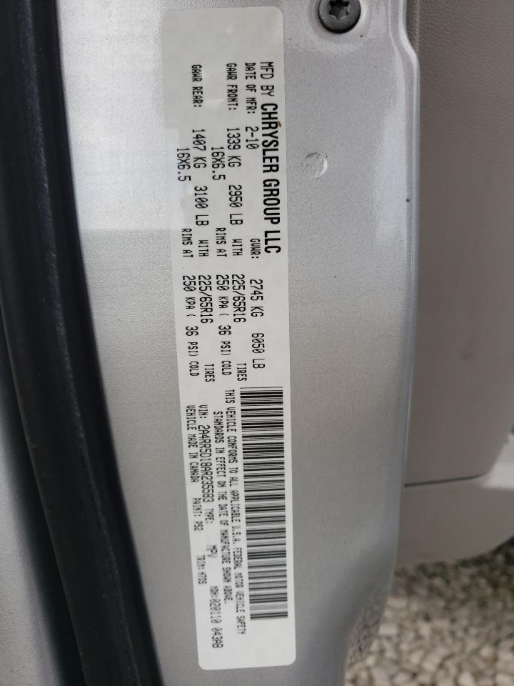Photo 10 from auction – 2010 CHRYSLER TOWN & COU with VIN 2A4RR5D18AR235583