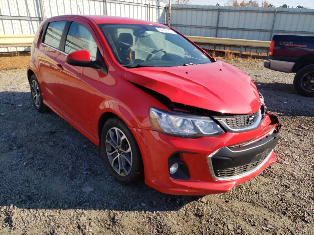 CHEVROLET SONIC LT 2019 with VIN 1G1JD6SB5K4135084 - Photo from auction