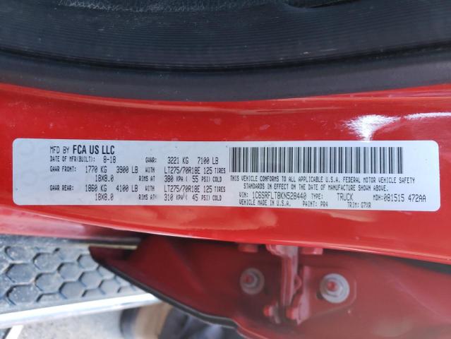 Photo 10 from auction – 2019 RAM 1500 REBEL with VIN 1C6SRFLT8KN528440