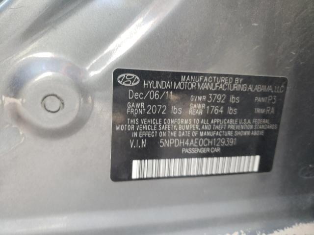 Photo 10 from auction – 2012 HYUNDAI ELANTRA GL with VIN 5NPDH4AE0CH129391