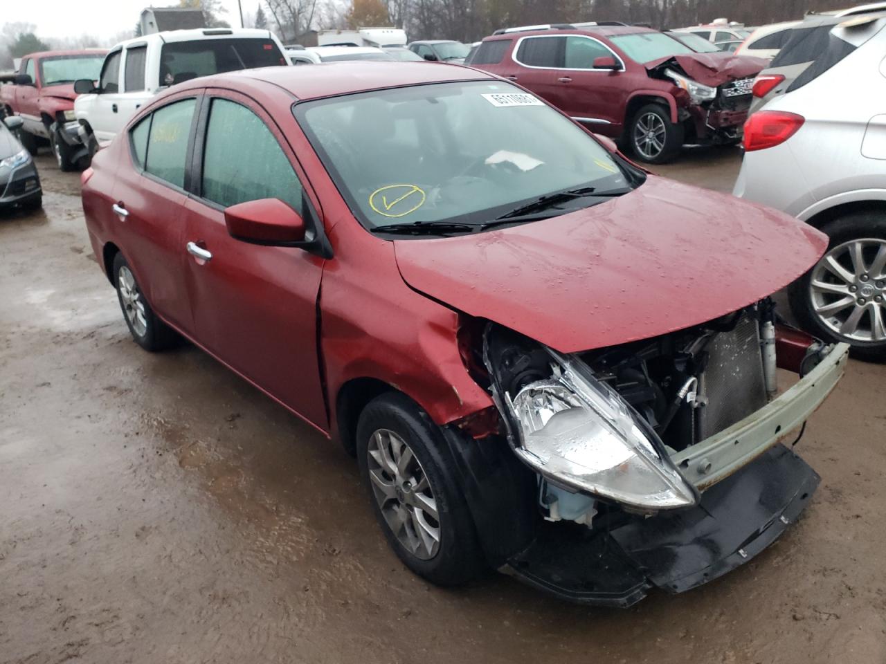 NISSAN VERSA S 2018 with VIN 3N1CN7AP9JL874714 - Photo from auction