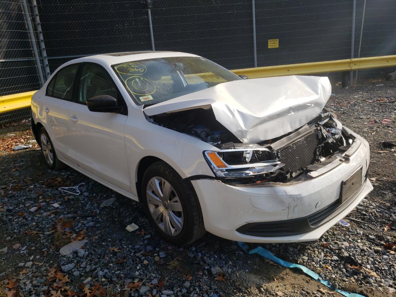 VOLKSWAGEN JETTA BASE 2012 with VIN 3VW1K7AJ2CM382187 - Photo from auction