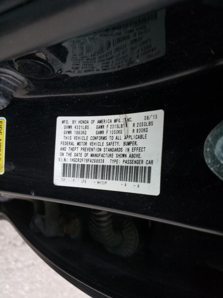 Photo 10 from auction – 2015 HONDA ACCORD EX with VIN 1HGCR2F79FA268939