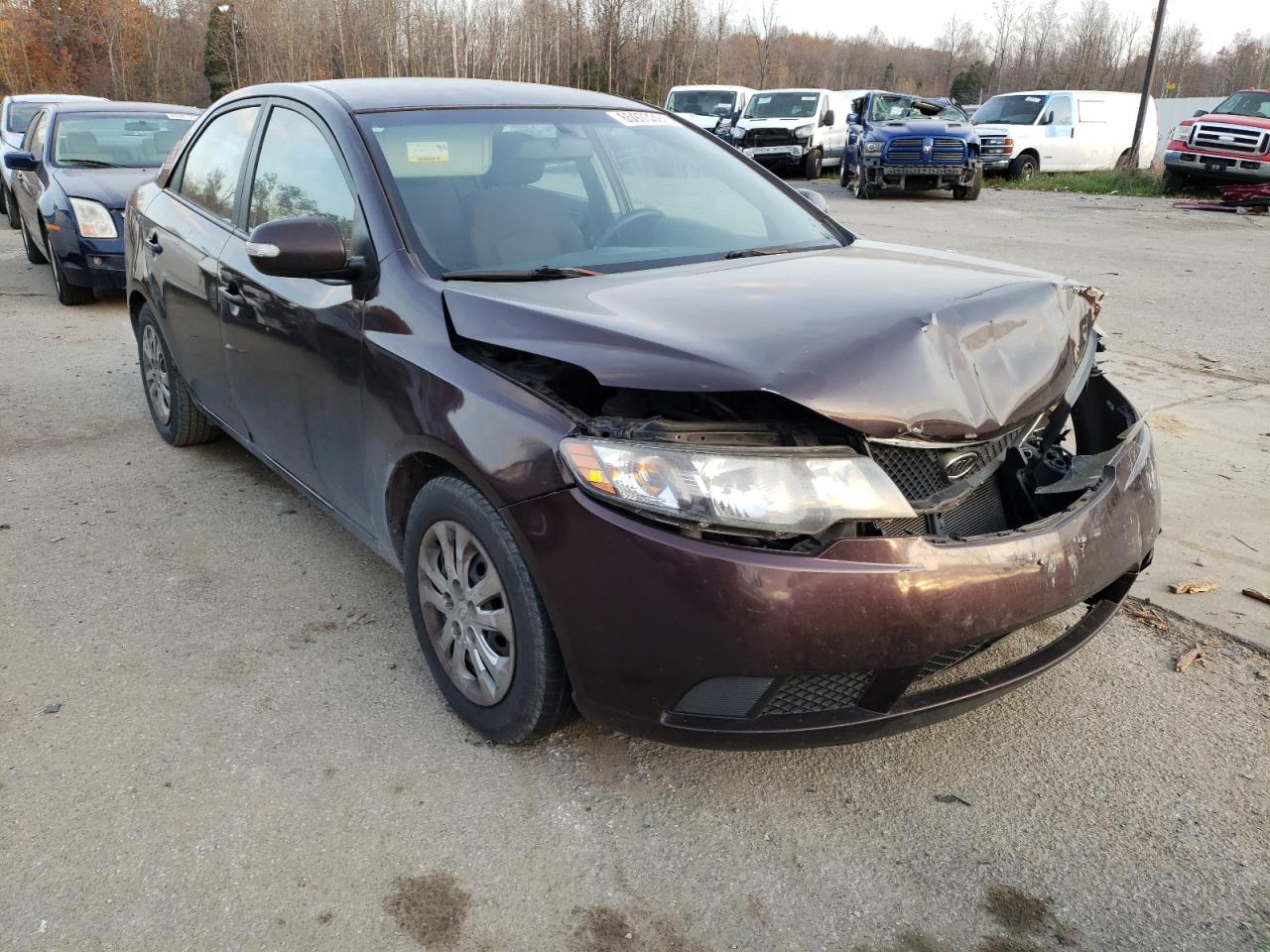 KIA FORTE EX 2010 with VIN KNAFU4A21A5874560 - Photo from auction