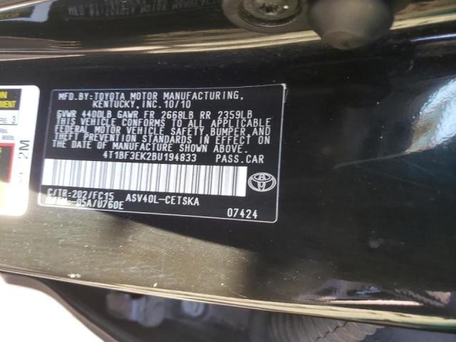 Photo 10 from auction – 2011 TOYOTA CAMRY BASE with VIN 4T1BF3EK2BU194833
