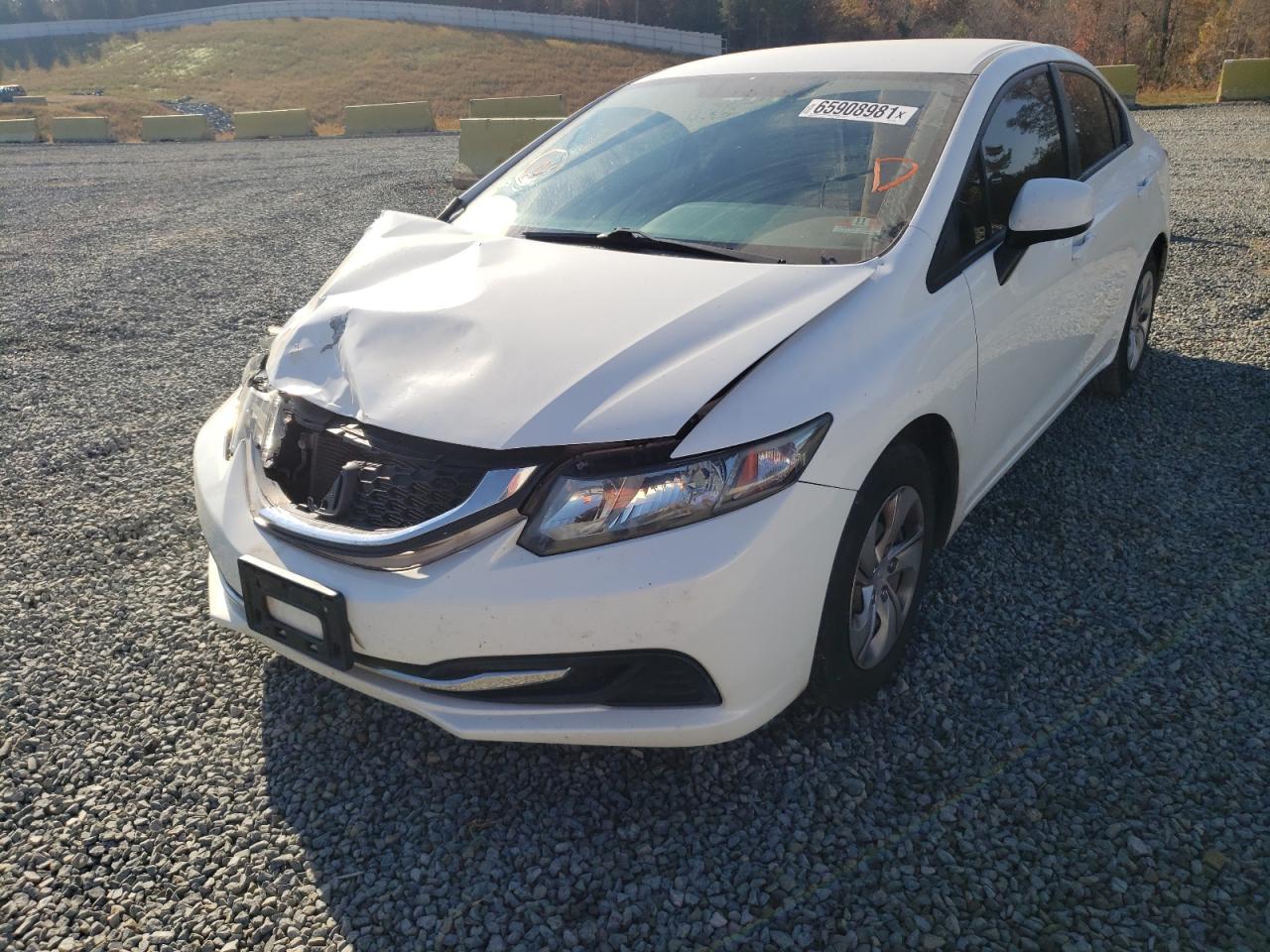 Photo 2 from auction – 2013 HONDA CIVIC LX with VIN 19XFB2F53DE282604