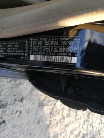 Photo 10 from auction – 1999 MERCEDES-BENZ E 320 with VIN WDBJF65H2XA779165
