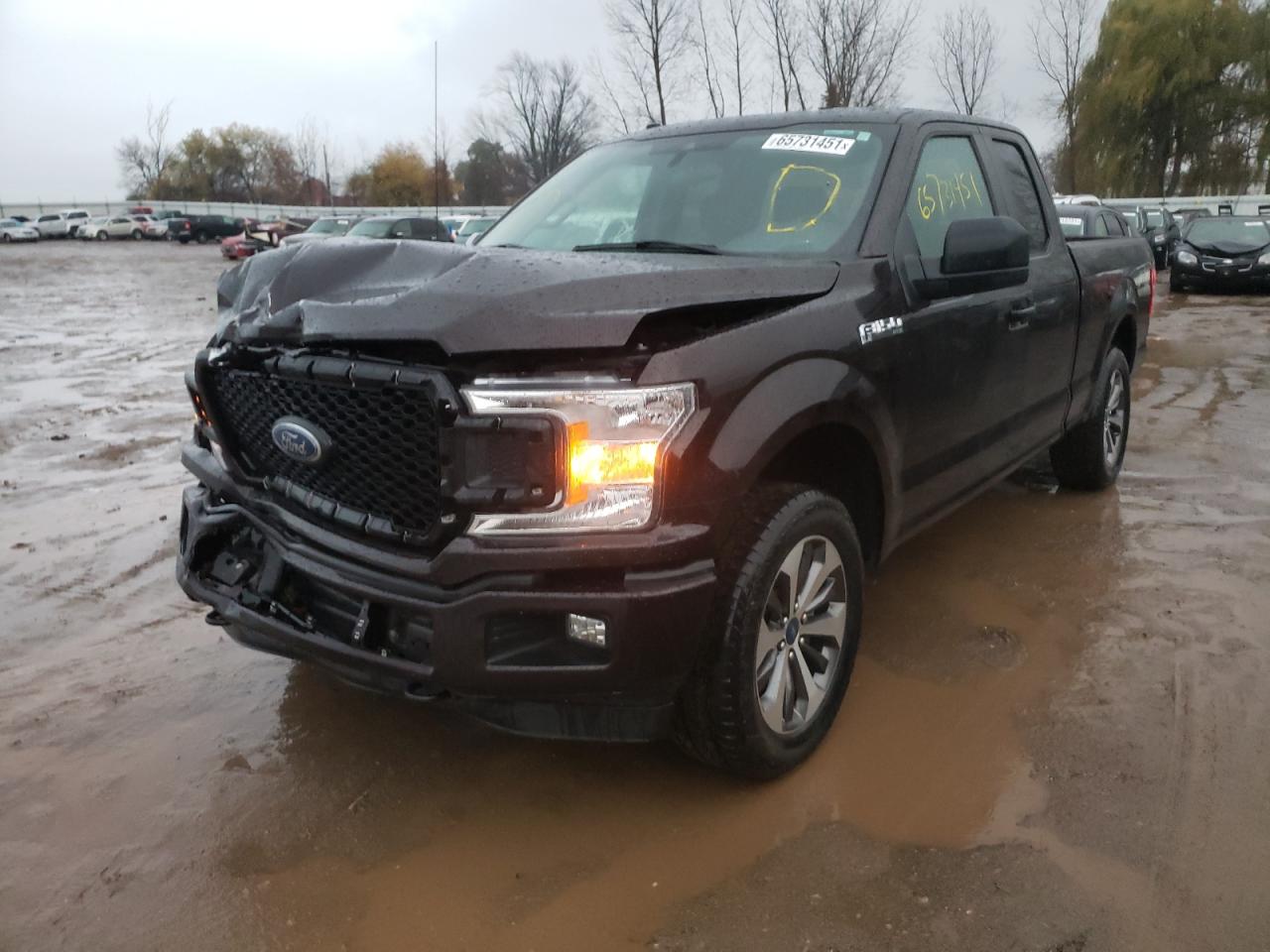 Photo 2 from auction – 2019 FORD F150 SUPER with VIN 1FTEX1EP8KKF00296