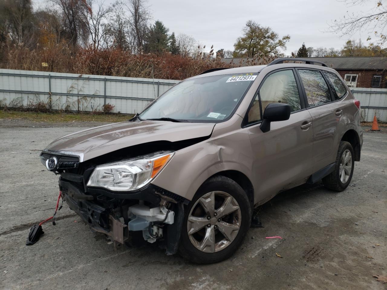 Photo 2 from auction – 2015 SUBARU FORESTER 2 with VIN JF2SJABC0FH839564