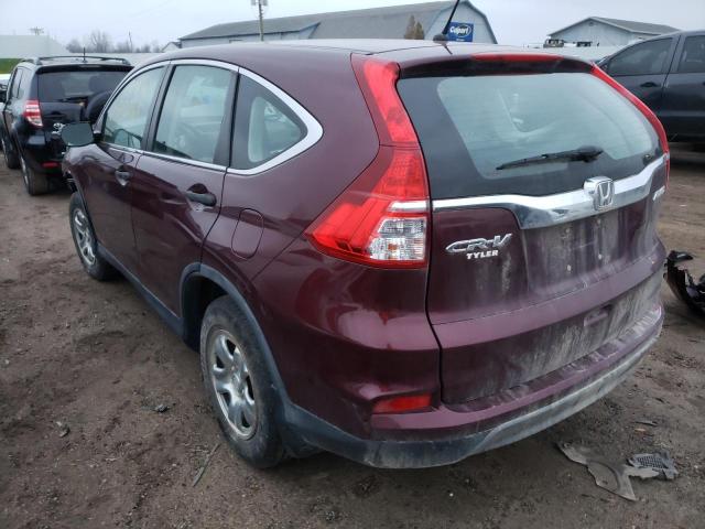 Photo 3 from auction – 2015 HONDA CR-V LX with VIN 5J6RM4H33FL015403