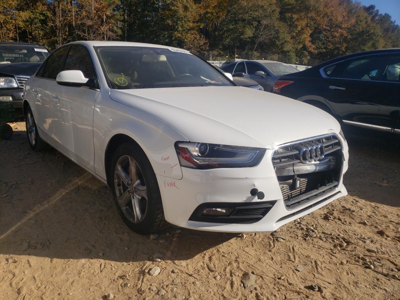AUDI A4 PREMIUM 2013 with VIN WAUAFAFLXDN025049 - Photo from auction
