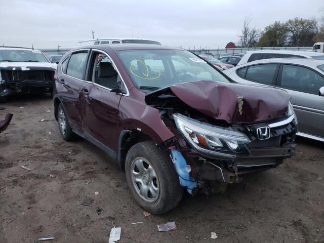 HONDA CR-V LX 2015 with VIN 5J6RM4H33FL015403 - Photo from auction