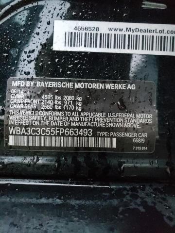 Photo 10 from auction – 2015 BMW 320 I XDRI with VIN WBA3C3C55FP663493