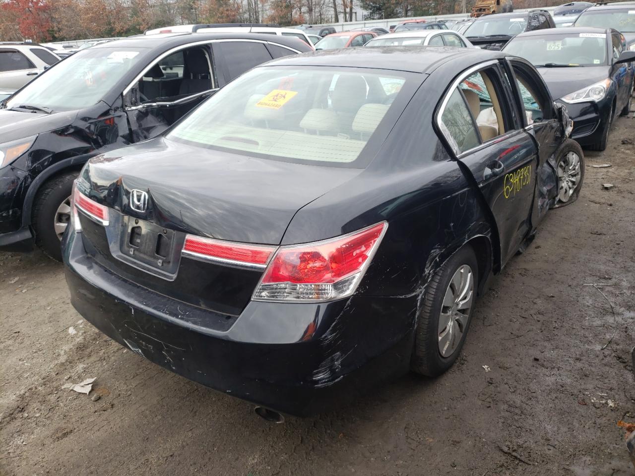 Photo 4 from auction – 2012 HONDA ACCORD LX with VIN 1HGCP2F35CA185457