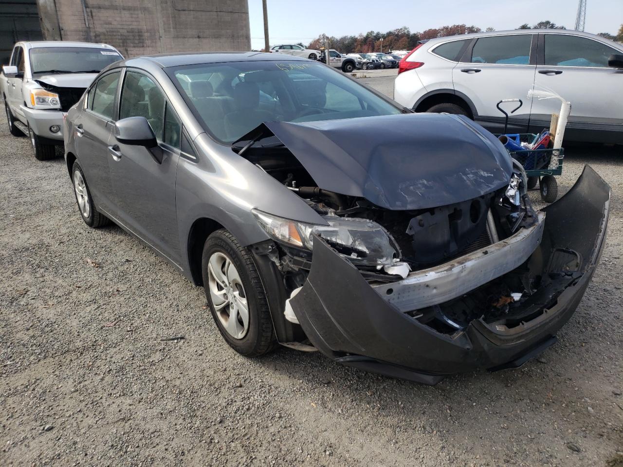 Photo 1 from auction – 2013 HONDA CIVIC LX with VIN 2HGFB2F56DH589318