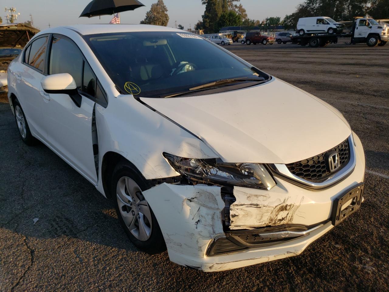 Photo 1 from auction – 2014 HONDA CIVIC LX with VIN 19XFB2F55EE271363
