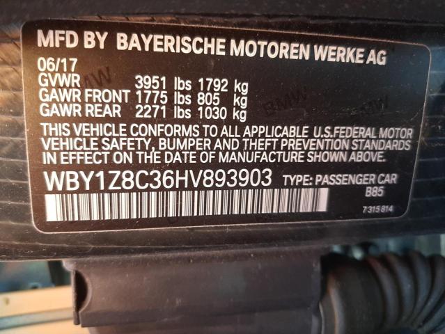 Photo 10 from auction – 2017 BMW I3 REX with VIN WBY1Z8C36HV893903