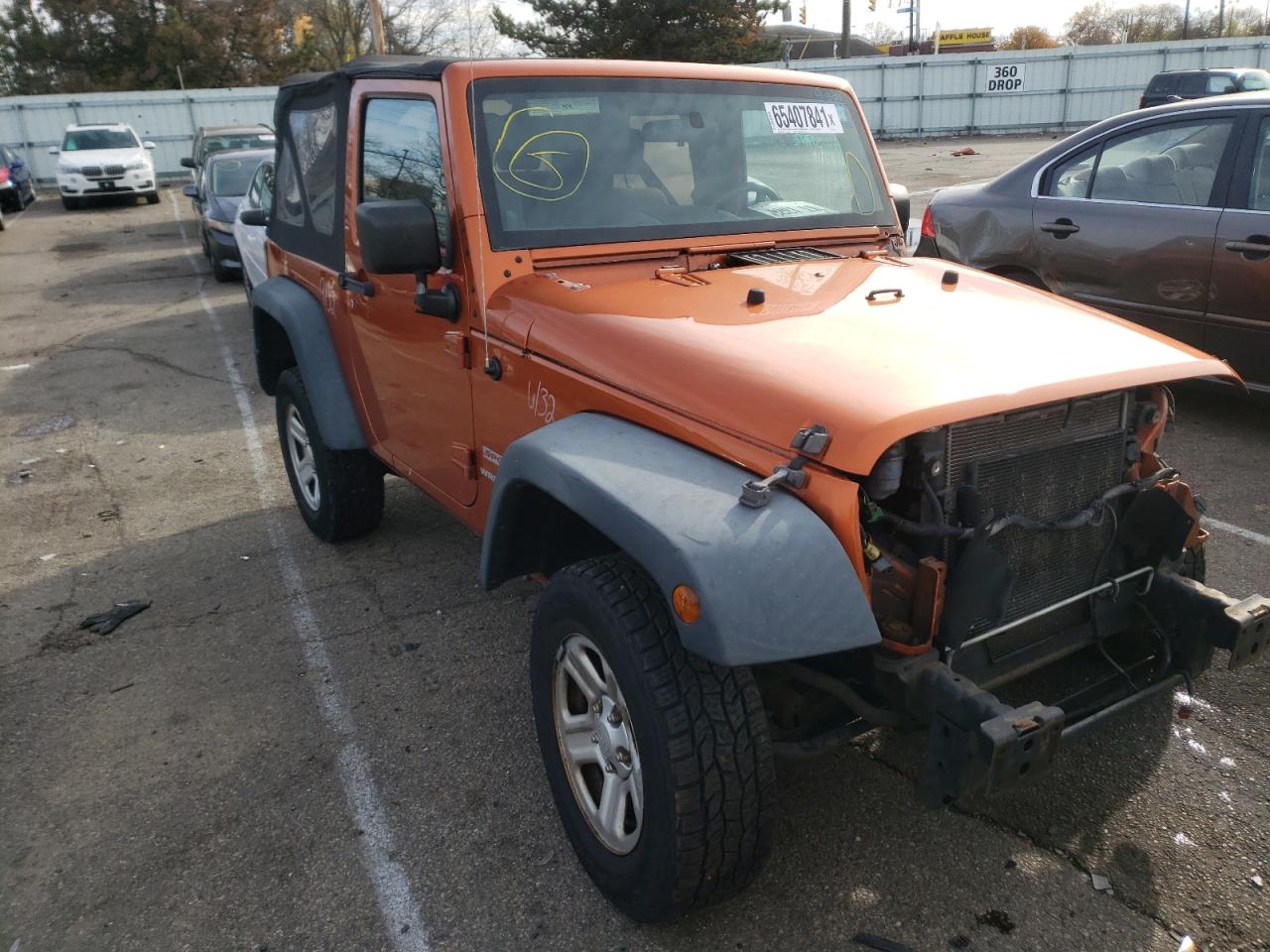JEEP WRANGLER S 2010 with VIN 1J4AA2D19AL231151 - Photo from auction