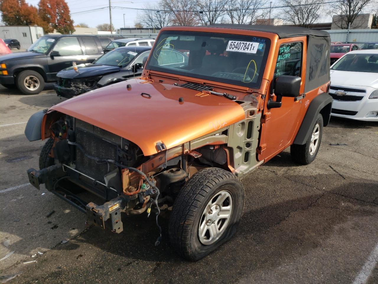 Photo 2 from auction – 2010 JEEP WRANGLER S with VIN 1J4AA2D19AL231151