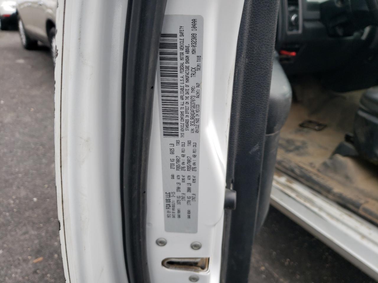 Photo 10 from auction – 2015 RAM 1500 ST with VIN 3C6JR6AG4FG637073