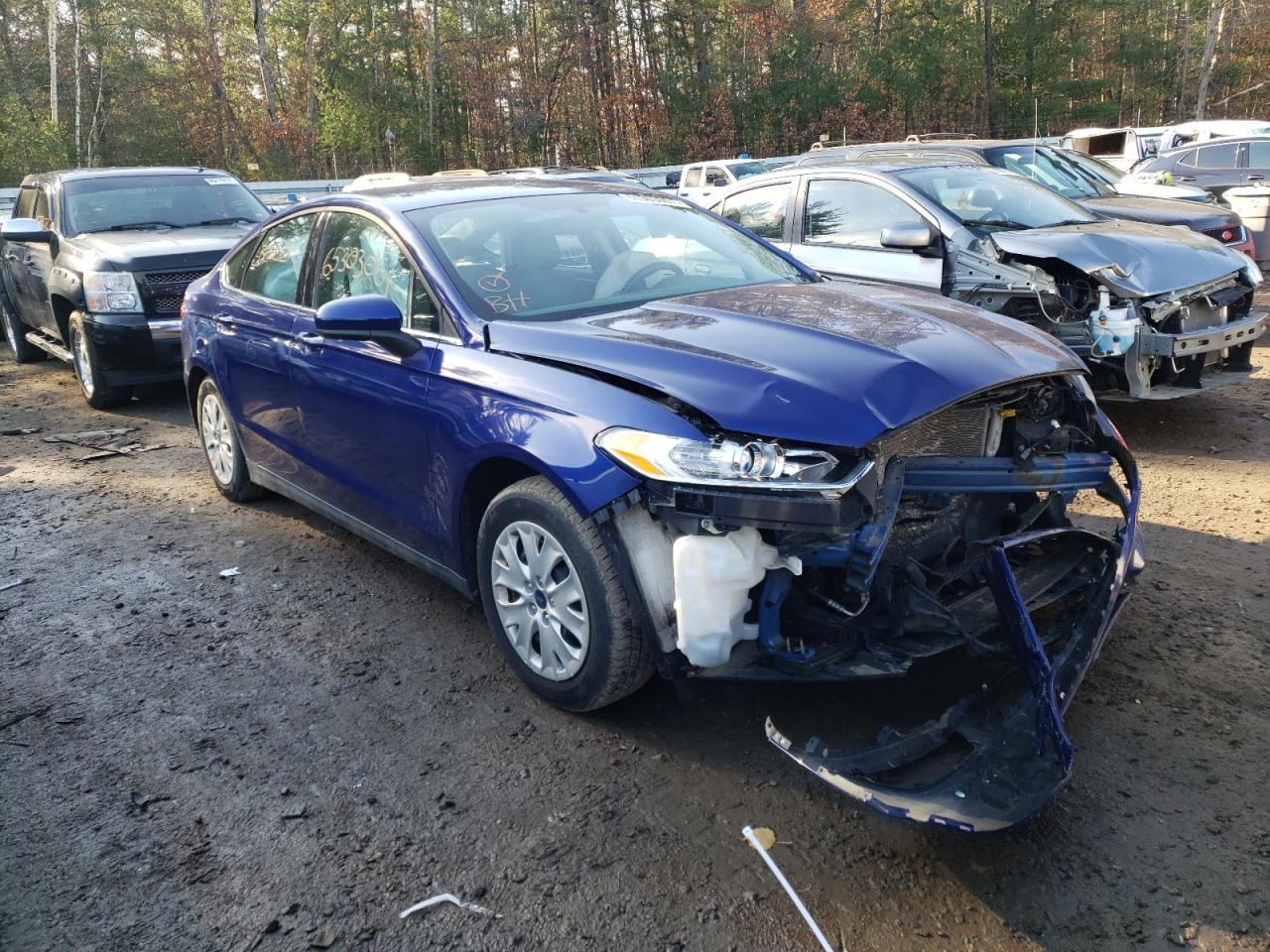 FORD FUSION S 2014 with VIN 1FA6P0G70E5373810 - Photo from auction