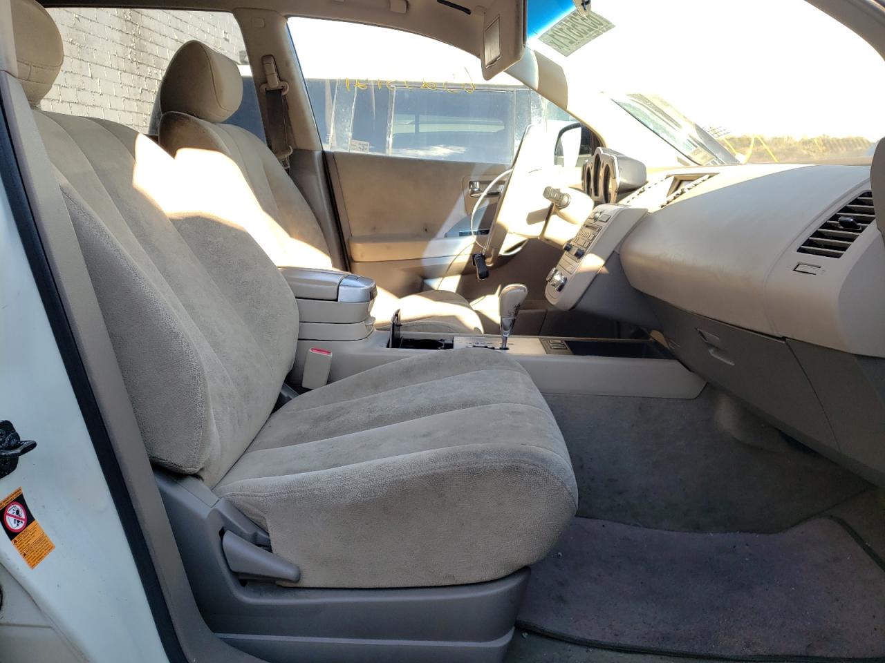 Photo 5 from auction – 2007 NISSAN MURANO with VIN JN8AZ08WX7W650551