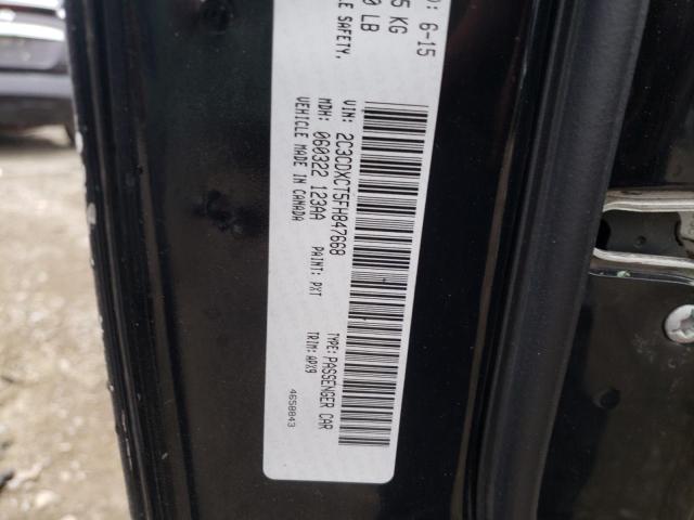 Photo 10 from auction – 2015 DODGE CHARGER R/ with VIN 2C3CDXCT5FH847668