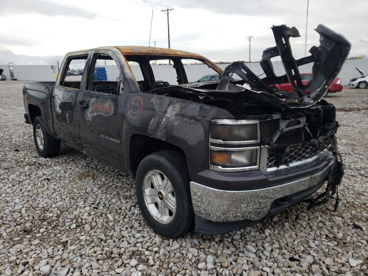 CHEVROLET SILVERADO 2014 with VIN 3GCUKREC2EG177848 - Photo from auction