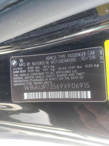 Photo 10 from auction – 2009 BMW 128 I with VIN WBAUP73569VF06915