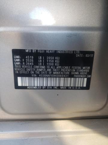 Photo 10 from auction – 2017 SUBARU LEGACY 2.5 with VIN 4S3BNAF69H3060431