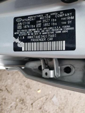 Photo 10 from auction – 2017 HYUNDAI ACCENT SE with VIN KMHCT4AE1HU175461