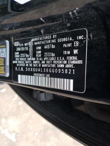 Photo 10 from auction – 2016 KIA OPTIMA EX with VIN 5XXGU4L36GG095821