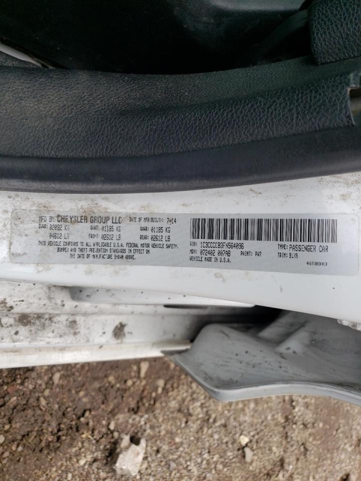 صورة رقم 10 من المزاد - 2015 CHRYSLER 200 C مع VIN 1C3CCCCB3FN564096