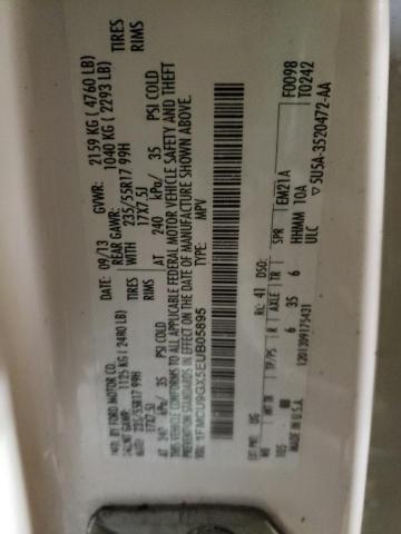 Photo 10 from auction – 2014 FORD ESCAPE SE with VIN 1FMCU9GX5EUB05895