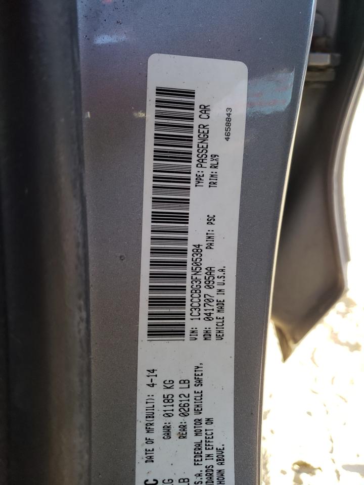 Foto 10 de la subasta – 2015 CHRYSLER 200 S con VIN 1C3CCCBG3FN505384