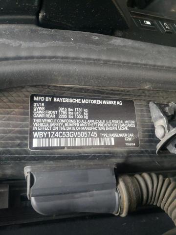 Photo 10 from auction – 2016 BMW I3 REX with VIN WBY1Z4C53GV505745