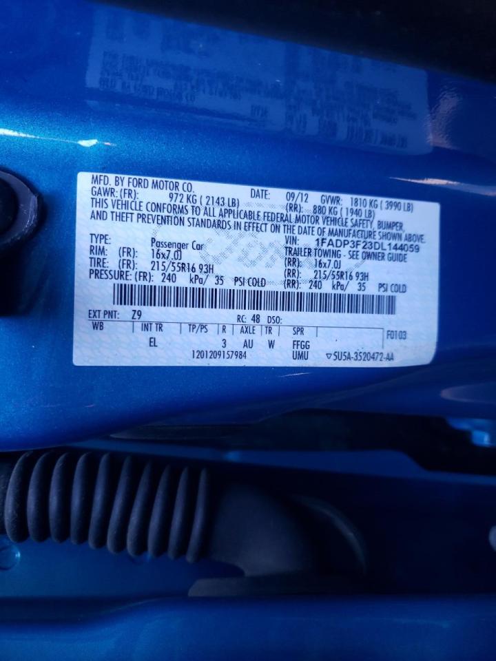 Photo 10 from auction – 2013 FORD FOCUS SE with VIN 1FADP3F23DL144059