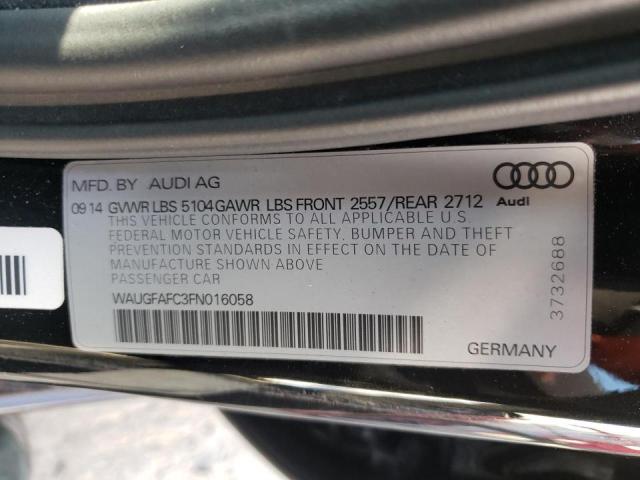 Photo 10 from auction – 2015 AUDI A6 PREMIUM with VIN WAUGFAFC3FN016058