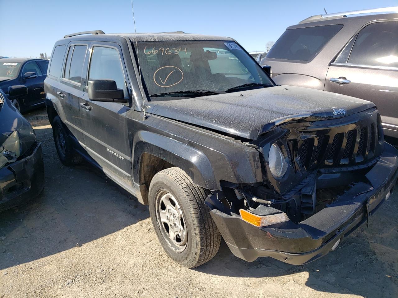 Photo 1 from auction – 2016 JEEP PATRIOT SP with VIN 1C4NJPBA2GD669634
