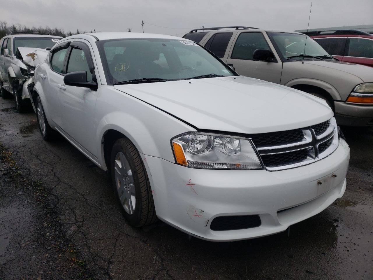 DODGE AVENGER SE 2013 with VIN 1C3CDZAG3DN749521 - Photo from auction