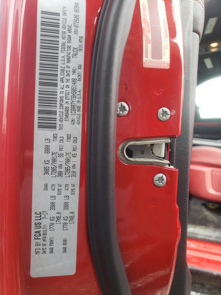 Photo 10 from auction – 2017 RAM 1500 REBEL with VIN 1C6RR7YT6HS851408