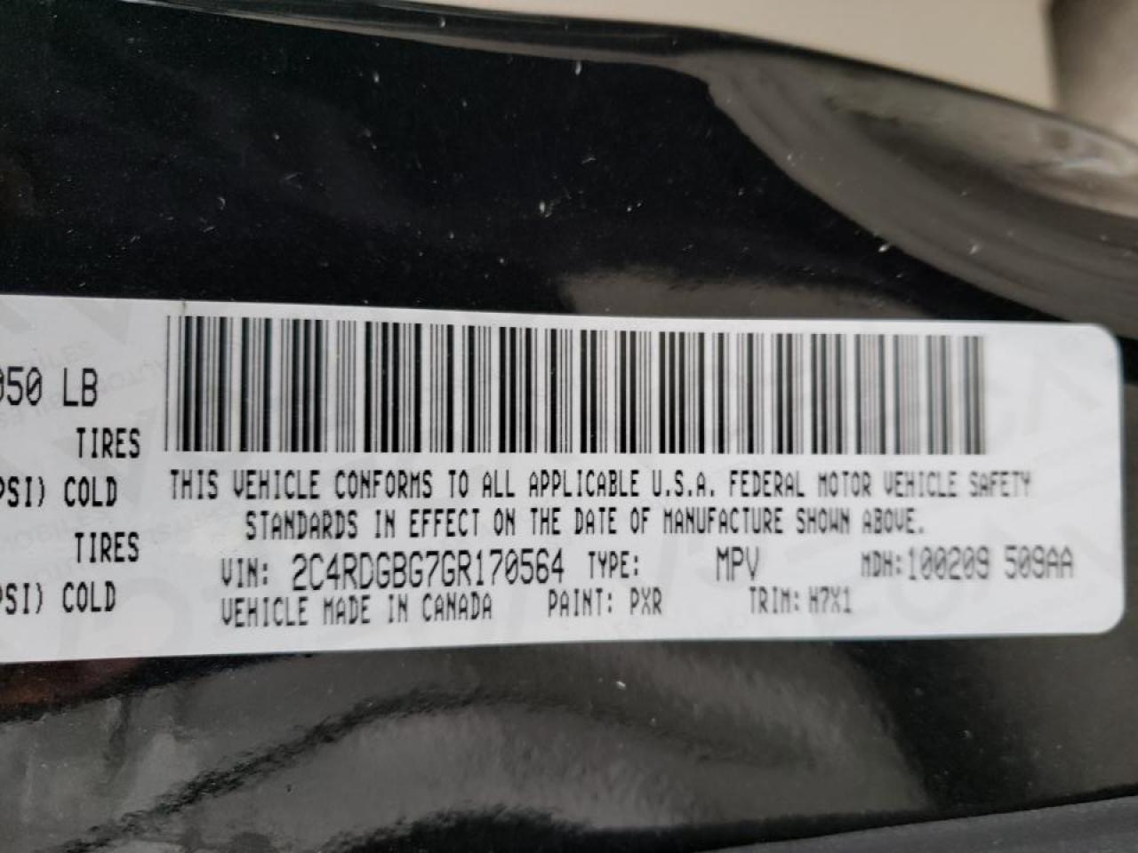 Photo 10 from auction – 2016 DODGE GRAND CARA with VIN 2C4RDGBG7GR170564
