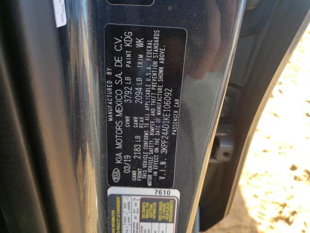Photo 10 from auction – 2019 KIA FORTE FE with VIN 3KPF24AD1KE106092
